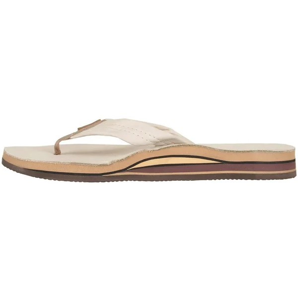 Rainbow Sandals Men's Premier Leather Double Layer Arch Sandal, Dark Brown, Large