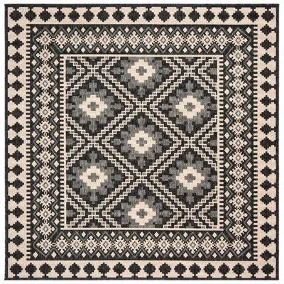 Northpoint Southwestern Gray Outdoor Area Rug Union Rustic Rug Size: Square 6&7x22