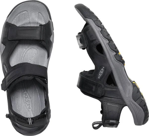 Keen Men's Targhee III Open Toe Sandal - 9.5 - Black - Grey