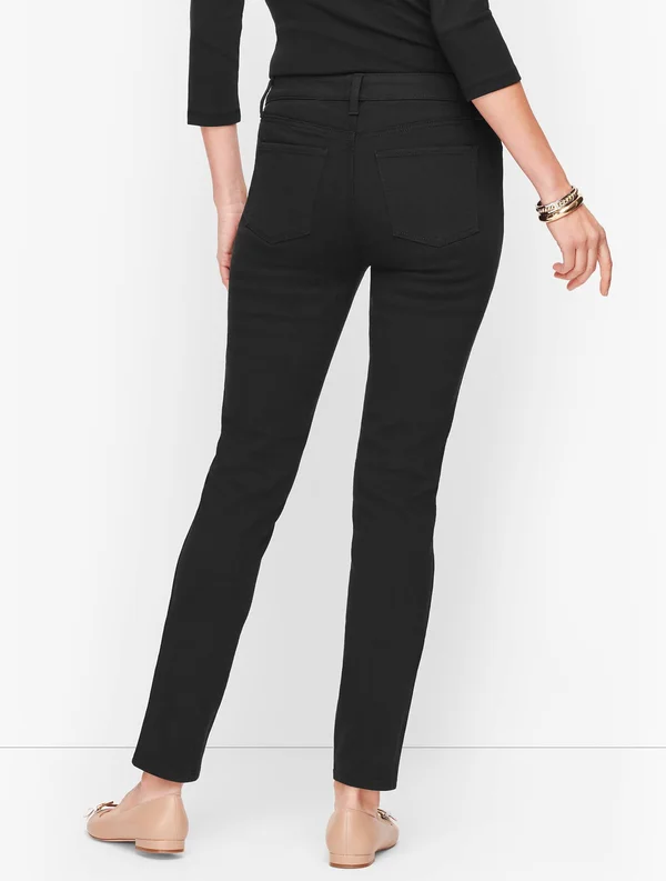 Slim Ankle Jeans - Black - 4 Talbots
