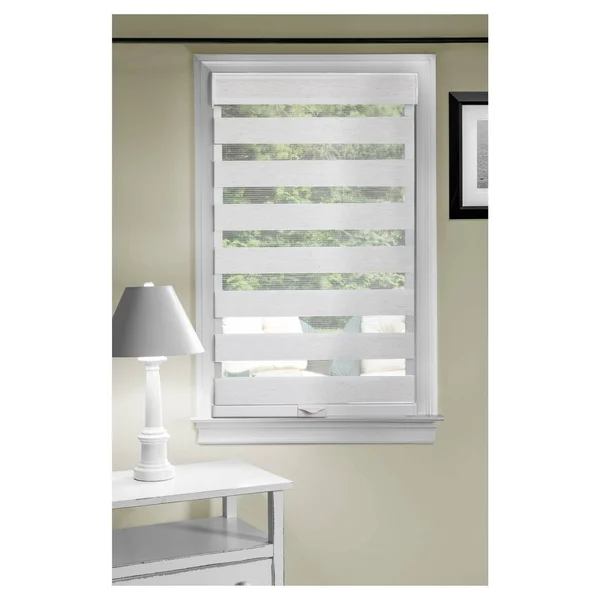Achim Cordless Celestial Sheer Double Layered Shade Linen