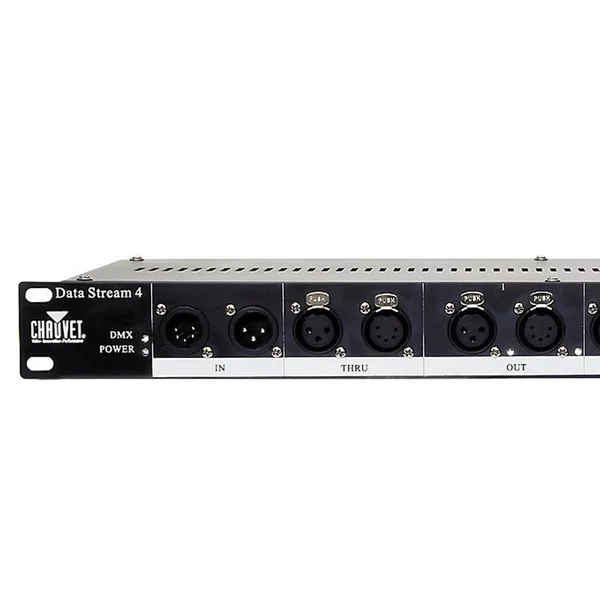 Chauvet DJ Data Stream 4 DMX Distributor DMX-512 Optical Splitter