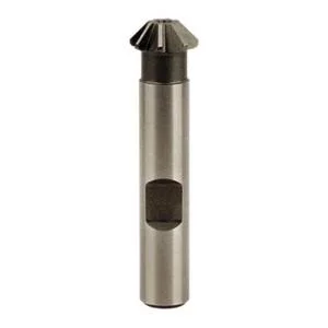 Keo 3/4 x 3/16x22 45° 8-Tooth High Speed Steel Single-Angle Cutter - Uncoated, Right Hand Cut, 2-1/8x22 OAL, 3/8x22 Shank Diam