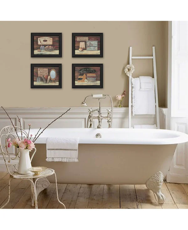 Bathroom I Collection by Pam Britton Framed Wall Art