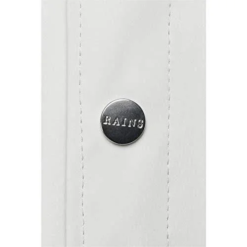 Rains Longer Waterproof Jacket - Off White - M/L