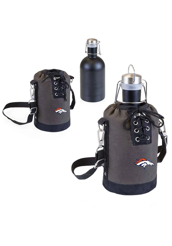 Denver Broncos Insulated Growler Tote with 64 oz. Stainless Steel Growler