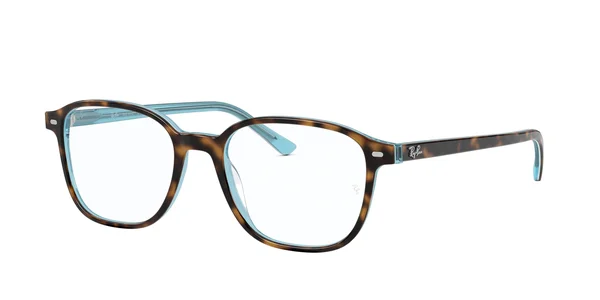 Ray Ban RX5393 Leonard Eyeglasses - 5883 Top Havana on Light Blue