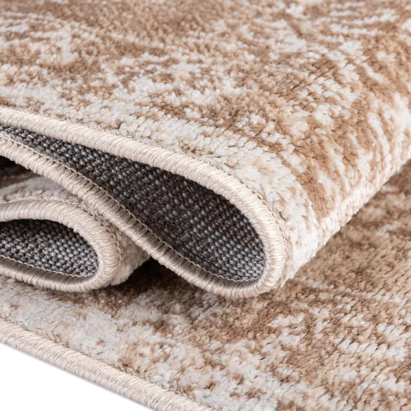 Oxford 8 ft Runner Beige Floral Area Rug