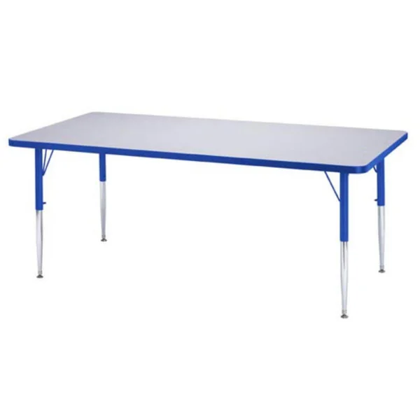 Jonti-Craft 6403JCE008 Berries Red 24x22 x 48x22 Elementary Rectangle Activity Table