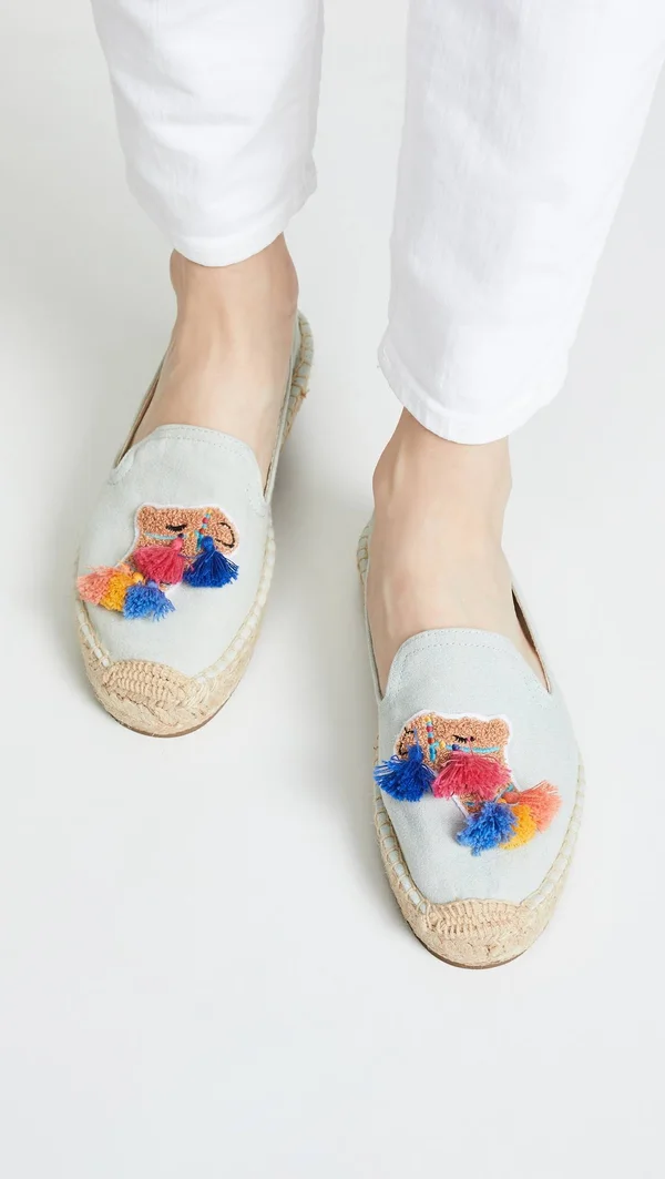 Soludos Tassel Camel Espadrille - Chambray - 5.5