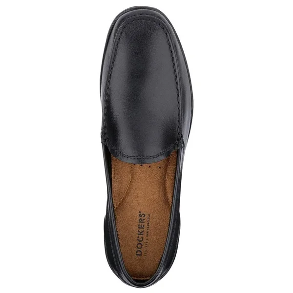 Dockers Men's Lindon Leather Dress Casual Loafer Shoe Black, 11, M