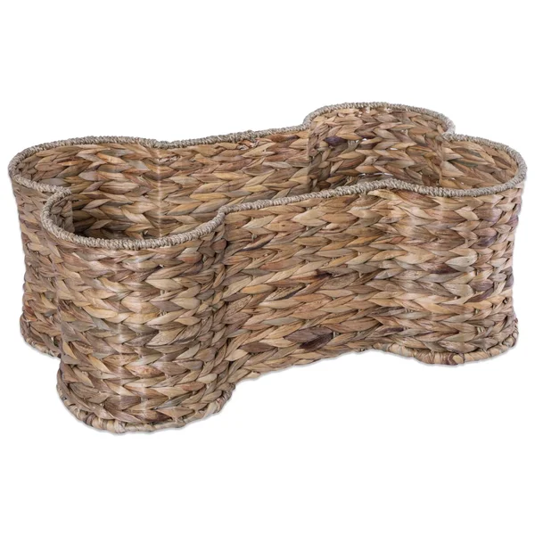 Bone Dry Dii Small Hyacinth Bone Shape Storage Basket, 18x11x7.5, Pet