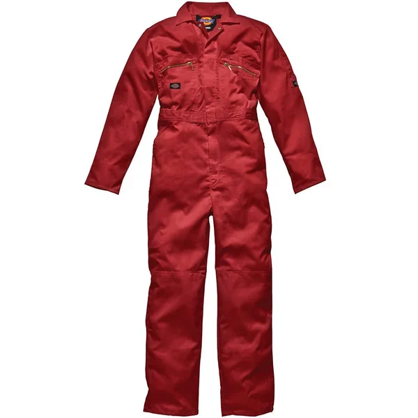 Dickies Redhawk Zip Front Coverall Regular, Mens Workwear Red 54Inch