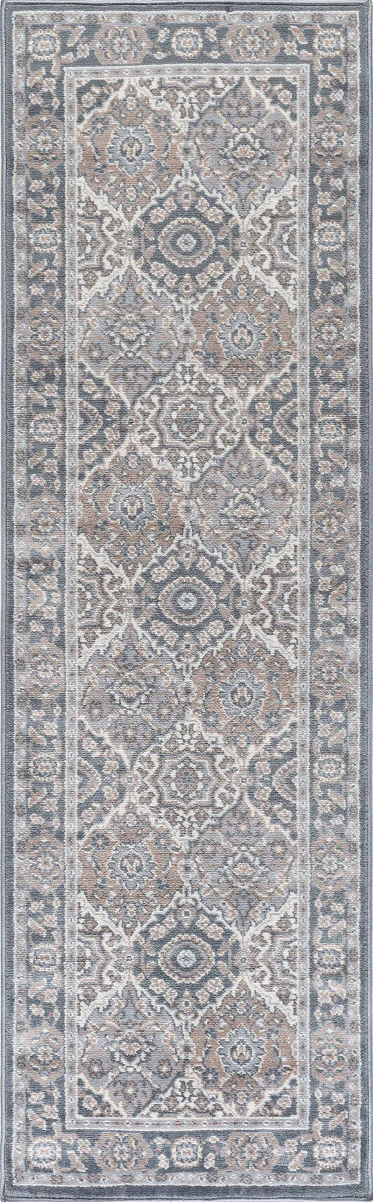 Tayse Rugs Madison Newcomb 7 ft. 10 in. Round Area Rug, Gray