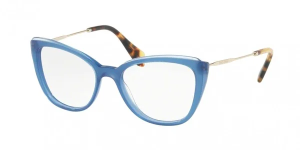 Miu Miu MU02QV Eyeglasses - White Havana/Top Black (ROK1O1)