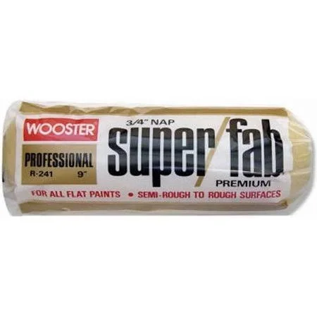 Wooster Brush R241-9 Super/Fab Roller COVER, 3/4-Inch Nap, Pack of 12
