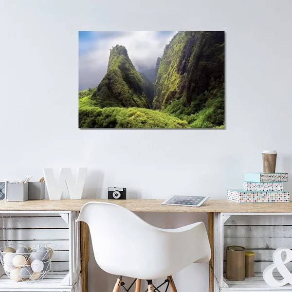 Dennis Frates Canvas Prints - Iao Needle ( scenic & landscapes > Nature > Mountains art)