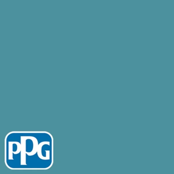 PPG Timeless 1 gal. #HDPPGB34 Deepest Aqua Semi-Gloss Interior One-Coat Paint with Primer