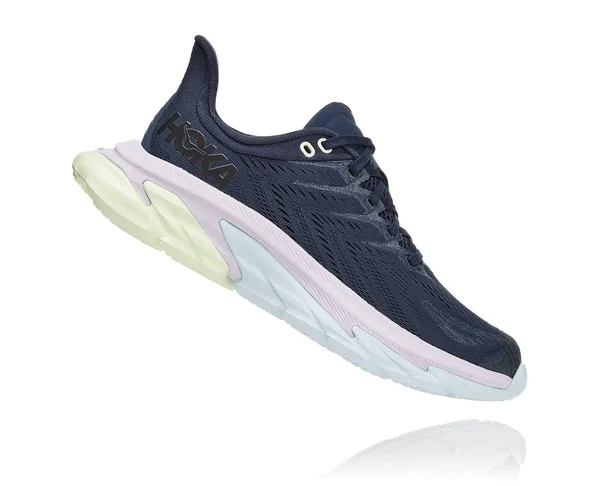 Hoka One One Women's Clifton Edge Shoe - 9.5 - Outer Space, Orchid Hush