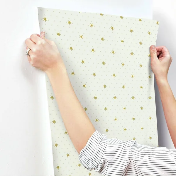 York SP1500 Off White Stella Star Wallpaper
