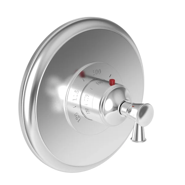 Newport Brass 3-2914TR Vander Gloss Black 3/4x22 Round Thermostatic Trim Plate with Handle