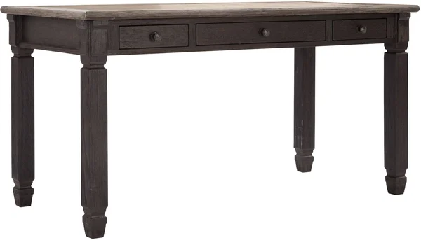 Ashley Tyler Creek Gray and Brown Home Office Office Set by Ashley Furniture - Black/Brown Transitional Rustic - from Furniture E