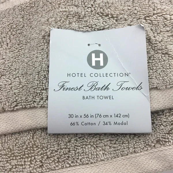 Hotel Collection Finest Elegance 30x22 x 56x22 Bath Towel Bedding - Flax