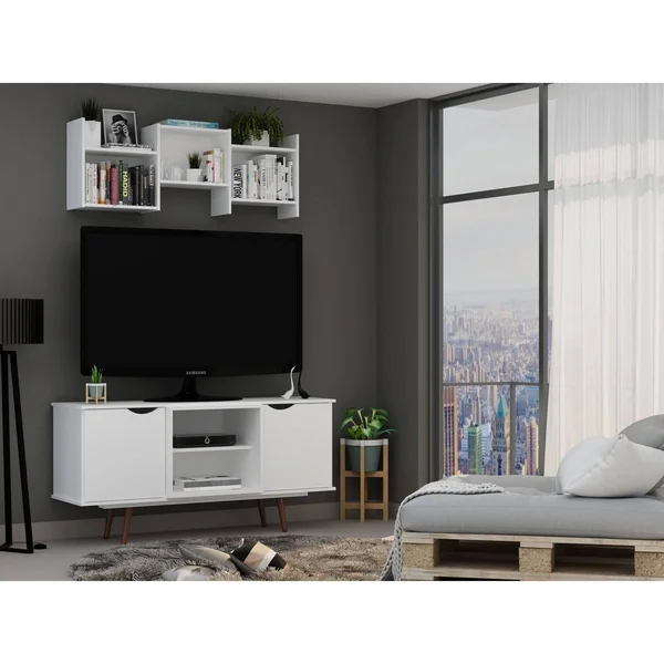 Manhattan Comfort 18PMC1 Hampton 53.54 TV Stand, White