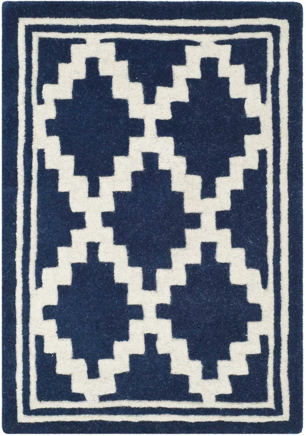 Safavieh Chatham Navy & Ivory 5& x 5& Square Rug