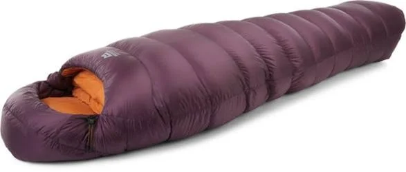 Mountain Equipment Helium 800 Long Sleeping Bag Purple, Reg/Left Zip