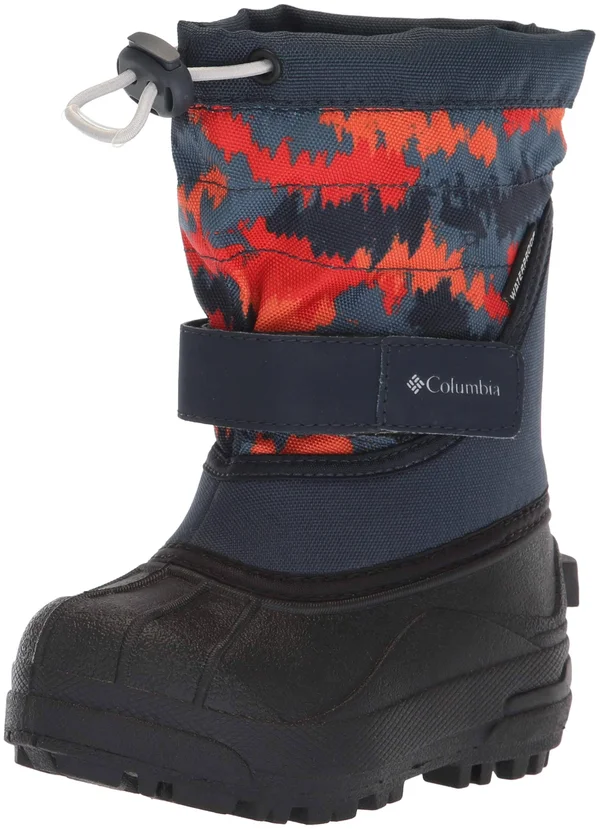Columbia Boys& Powderbug Plus II Boots - abyss/gray, 12 Toddler