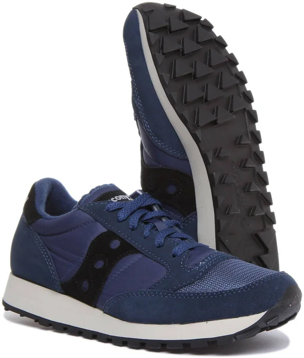 Saucony Jazz Original Vintage Trainers Dark Blue White - 43