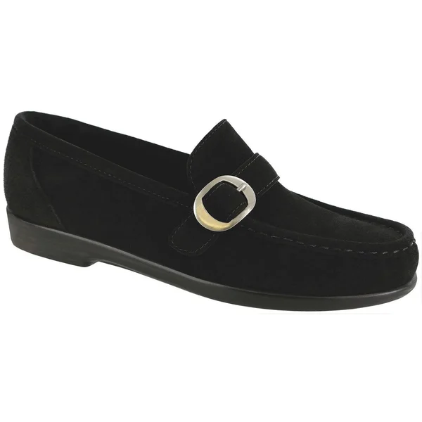 SAS Women's Lara Black Suede 11 Slim