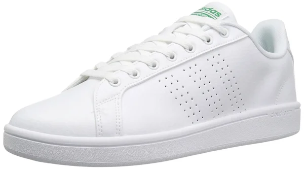 Adidas Men's Cloudfoam Advantage Clean Shoes - White - 8