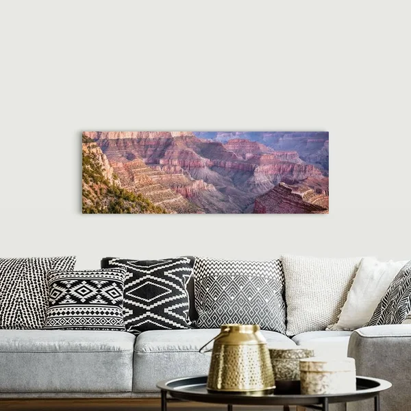 Panoramic View of Canyon from Grandview Point - Grand Canyon National Park, Arizona, Canvas Wall Art, 60x20, Great Big Canvas