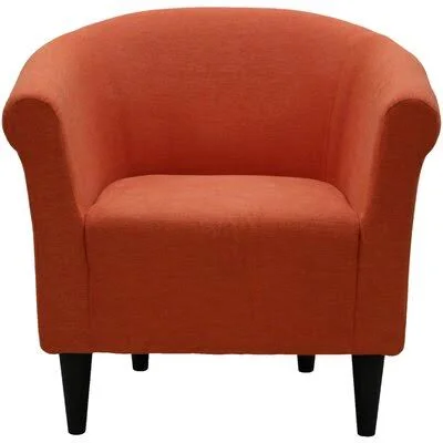 Zipcode Design Liam Barrel Chair Upholstery: Hacienda Orange