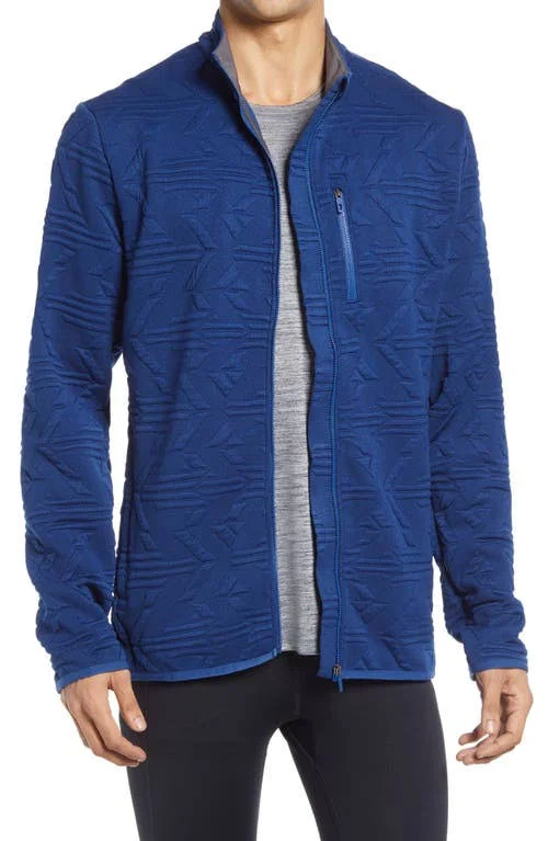 Men's Odlo Corviglia Kinship Midlayer Zip Jacket - Size XX-Large - Blue