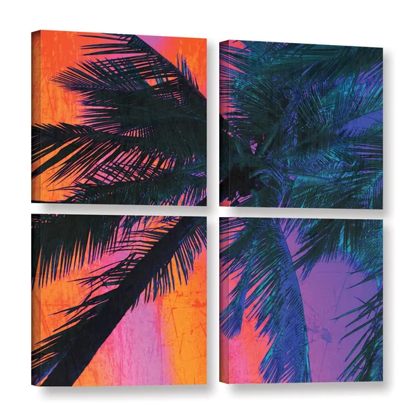 Irena Orlov's 'Late Afternoon' 4-Piece Gallery Wrapped Canvas Square Set 36x36 6orl141ew