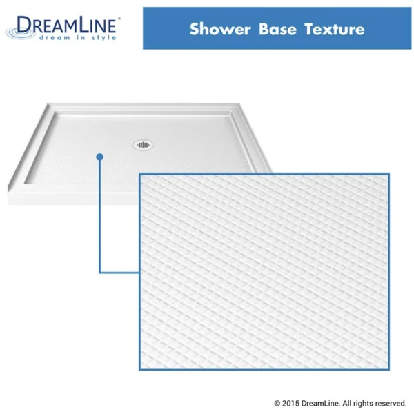 DreamLine DLT-1132480 Slimline 32 x 48 inch Single Threshold Shower Base - Center Drain
