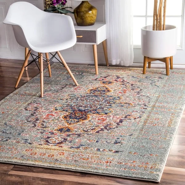 nuLOOM Distressed Persian Sarita Sand 9& x 12& Area Rug
