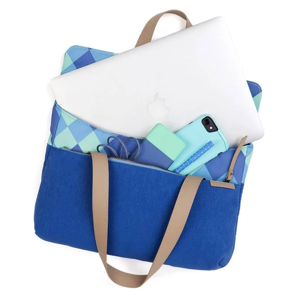 STM Goods 13-inch Grace Deluxe Small Sleeve, Blue Diamonds