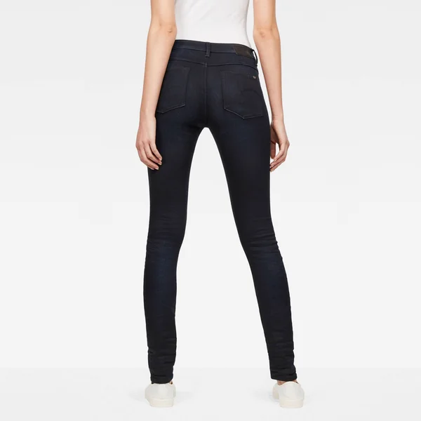 G-Star Raw Women 3301 Contour Skinny Jeans Dark Blue Size 0-28