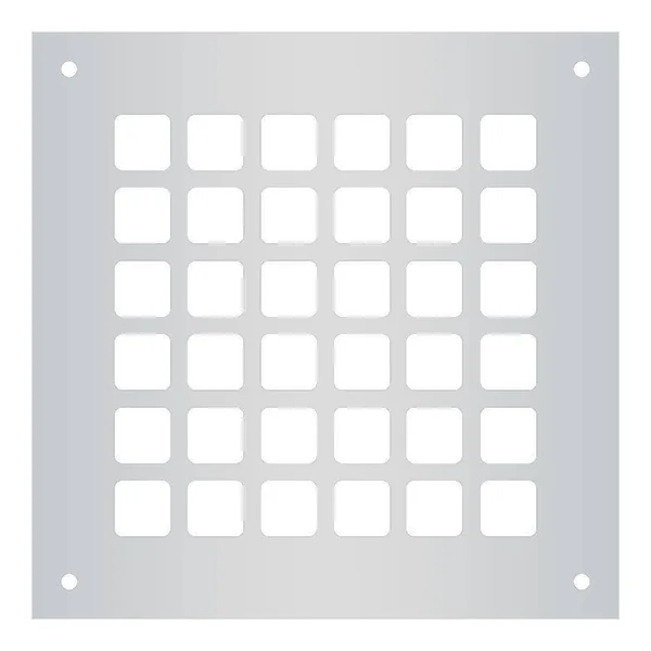Reggio Register Square 6-in x 6-in Steel Floor Register in Silver, G808-SSH