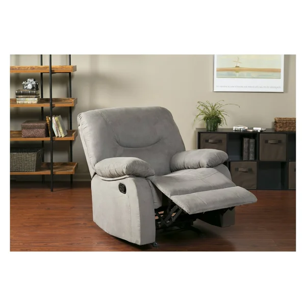 Relaxzen Rocker Recliner - Gray