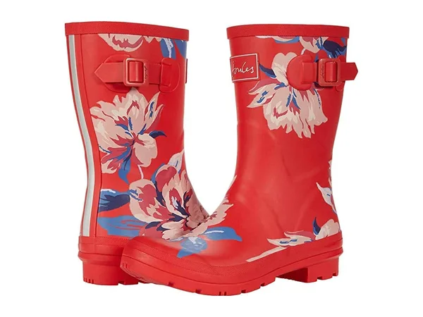 Joules Molly Welly Women's Rain Boots 9062869 - 11 B - Medium, Red