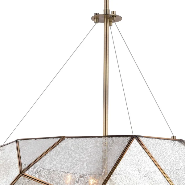 Vaxcel Lighting P0318 Euclid 24 in. 5 Light Pendant Aged Brass