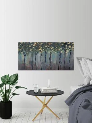 Somber Forest Framed Print - Multi