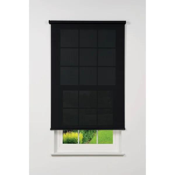 Linen Avenue Cordless 5% Solar Screen Standard Roller Shade - Black 59 W x 66 H