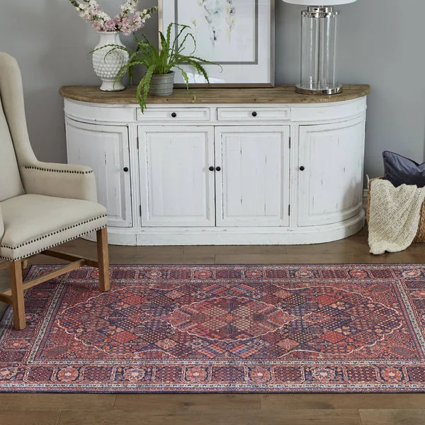 Momeni Afshar Area Rug - Navy, 5& x 7&6x22
