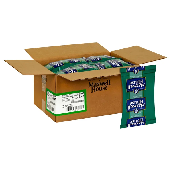 Maxwell House Super High Yield Decaffeinated Coffee - 10 oz. Bag (Pack of 16)
